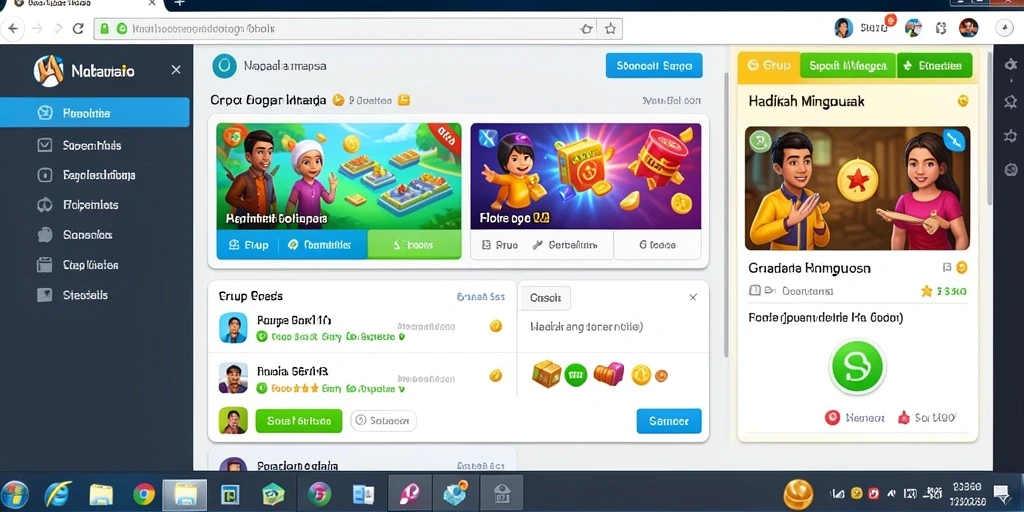 Tampilan awal aplikasi 33ZK yang menarik dan user-friendly.