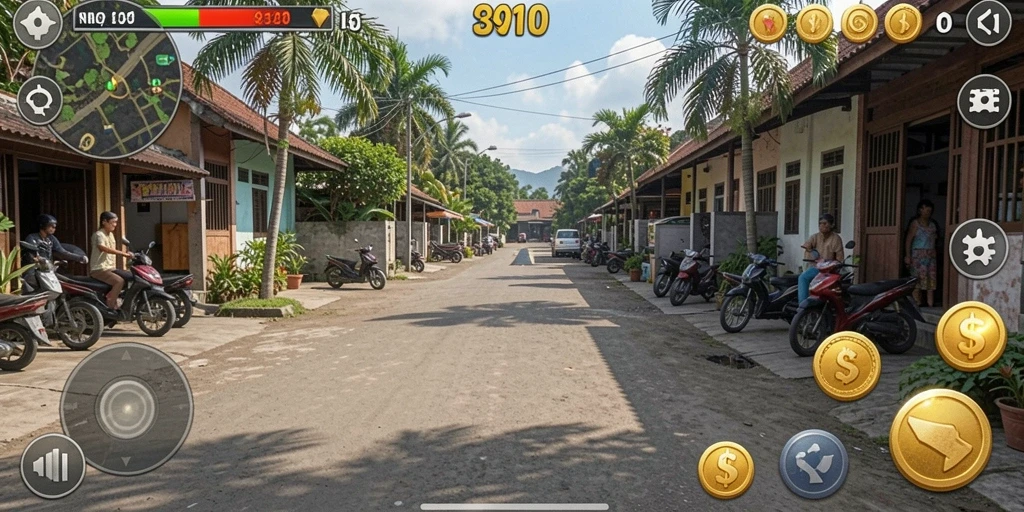 Tangkapan layar menampilkan karakter utama dalam aksi.