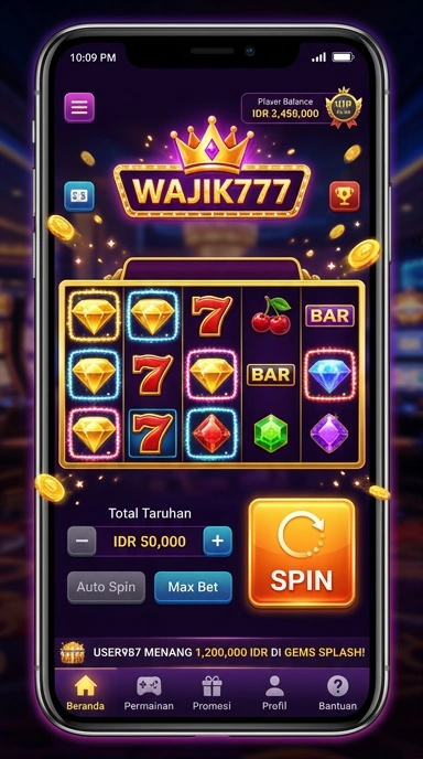 Pratinjau antarmuka wajik777 — aplikasi APK resmi Android v2.5.8
