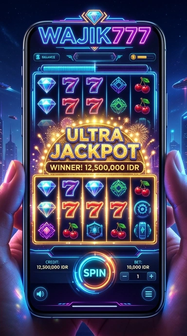 Cuplikan layar menu unduhan wajik777 untuk perangkat Android