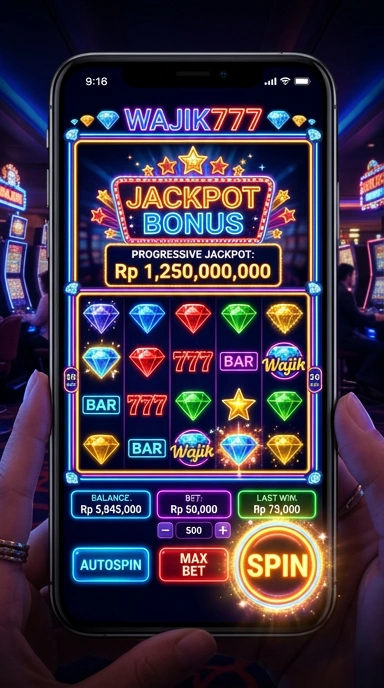 Galeri pratinjau visual wajik777 build APK resmi terbaru